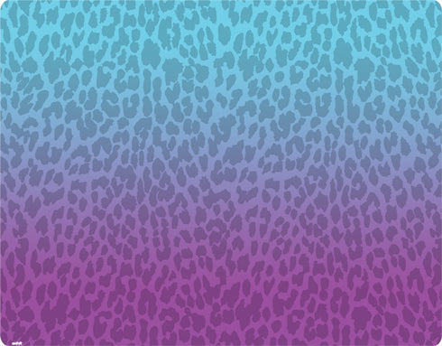 Cheetah Print Purple and Blue Galaxy A50 Clear Case